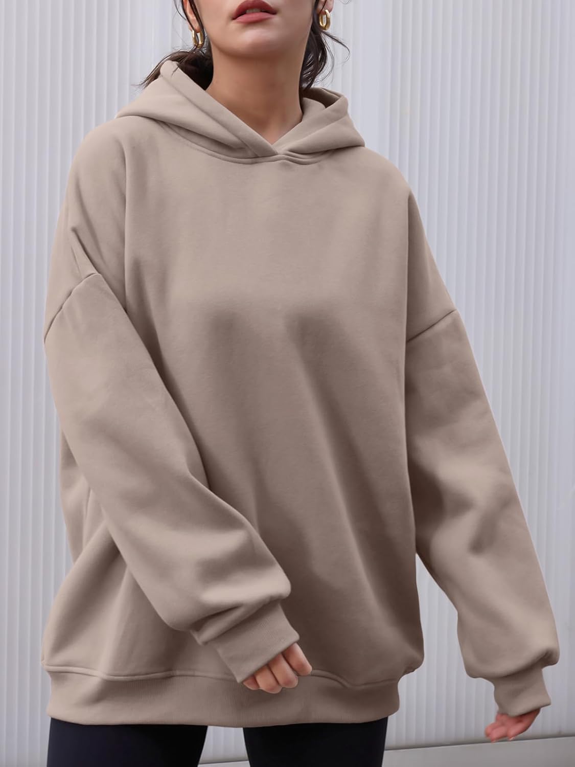 AUTOMET Womens Oversized Hoodies Fleece Sweatshirts Hooded Pullover 2024 Fashion Fall Clothes Trendy Outfits Winter Sweater