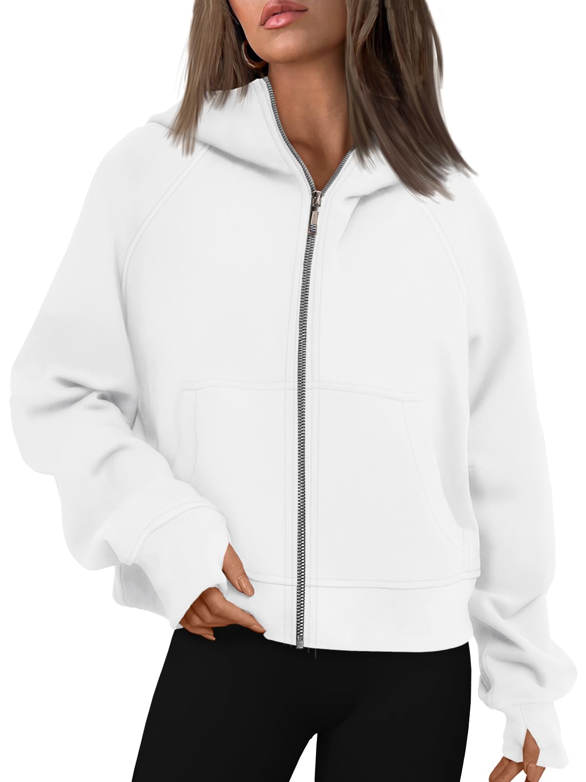 AUTOMET Womens Zip Up Hoodies Fleece Jackets Oversized Sweatshirts Fall Fashion Outfits 2025 Sweaters Winter Clothes