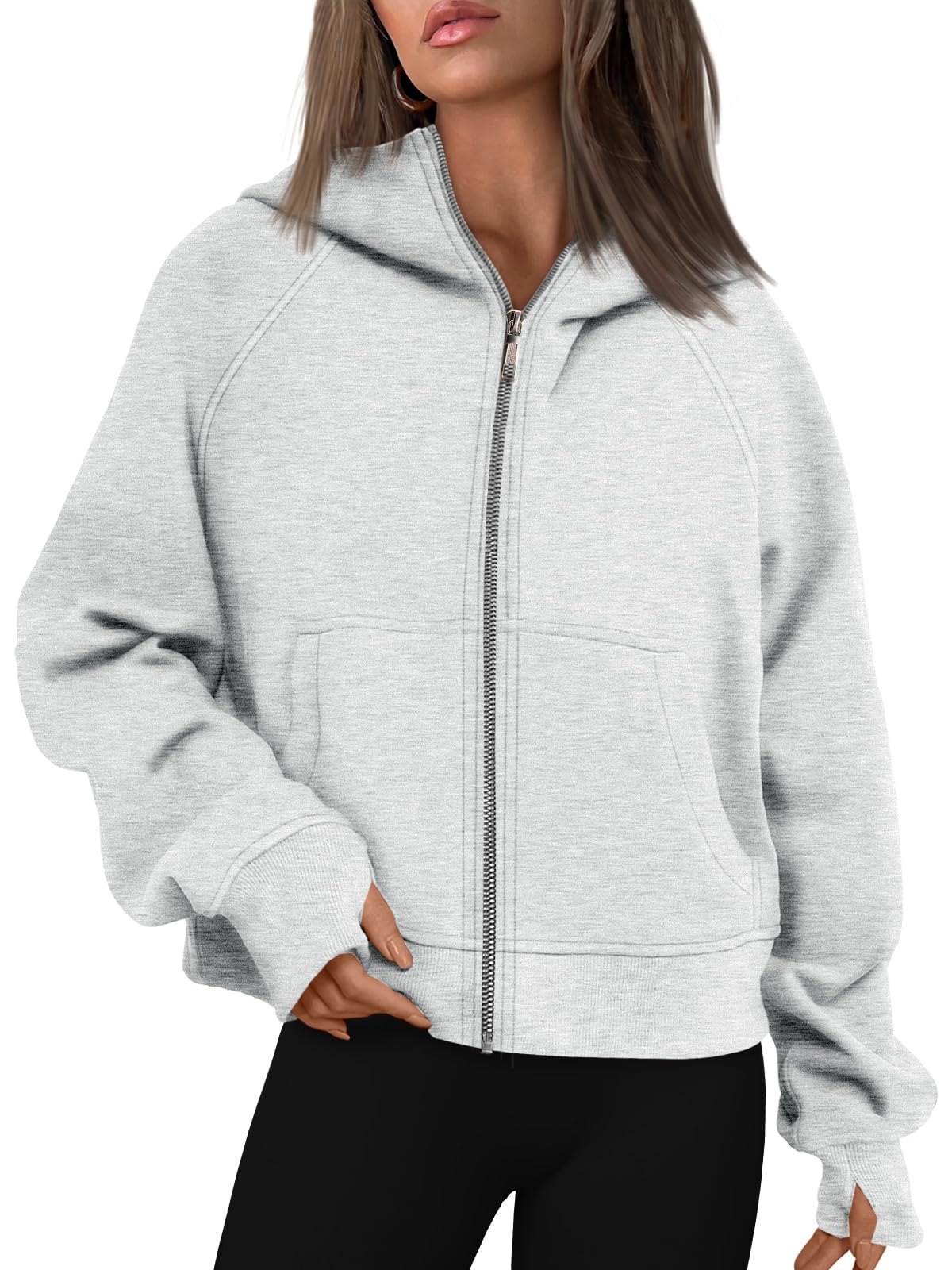 AUTOMET Womens Zip Up Hoodies Fleece Jackets Oversized Sweatshirts Fall Fashion Outfits 2025 Sweaters Winter Clothes