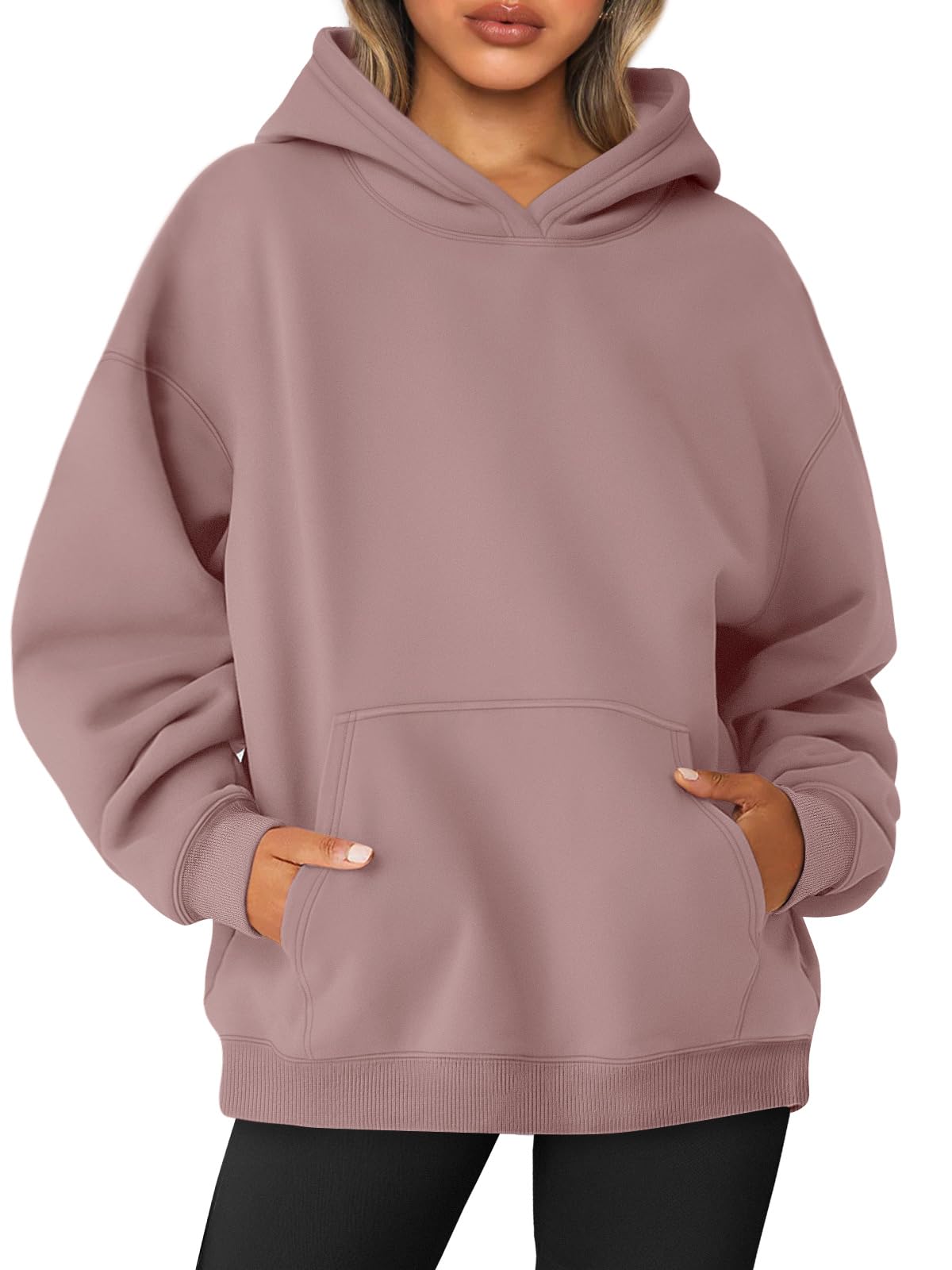 AUTOMET Womens Oversized Sweatshirts Fleece Hoodies Long Sleeve Shirts Pullover Fall Outfits 2025 with Pocket